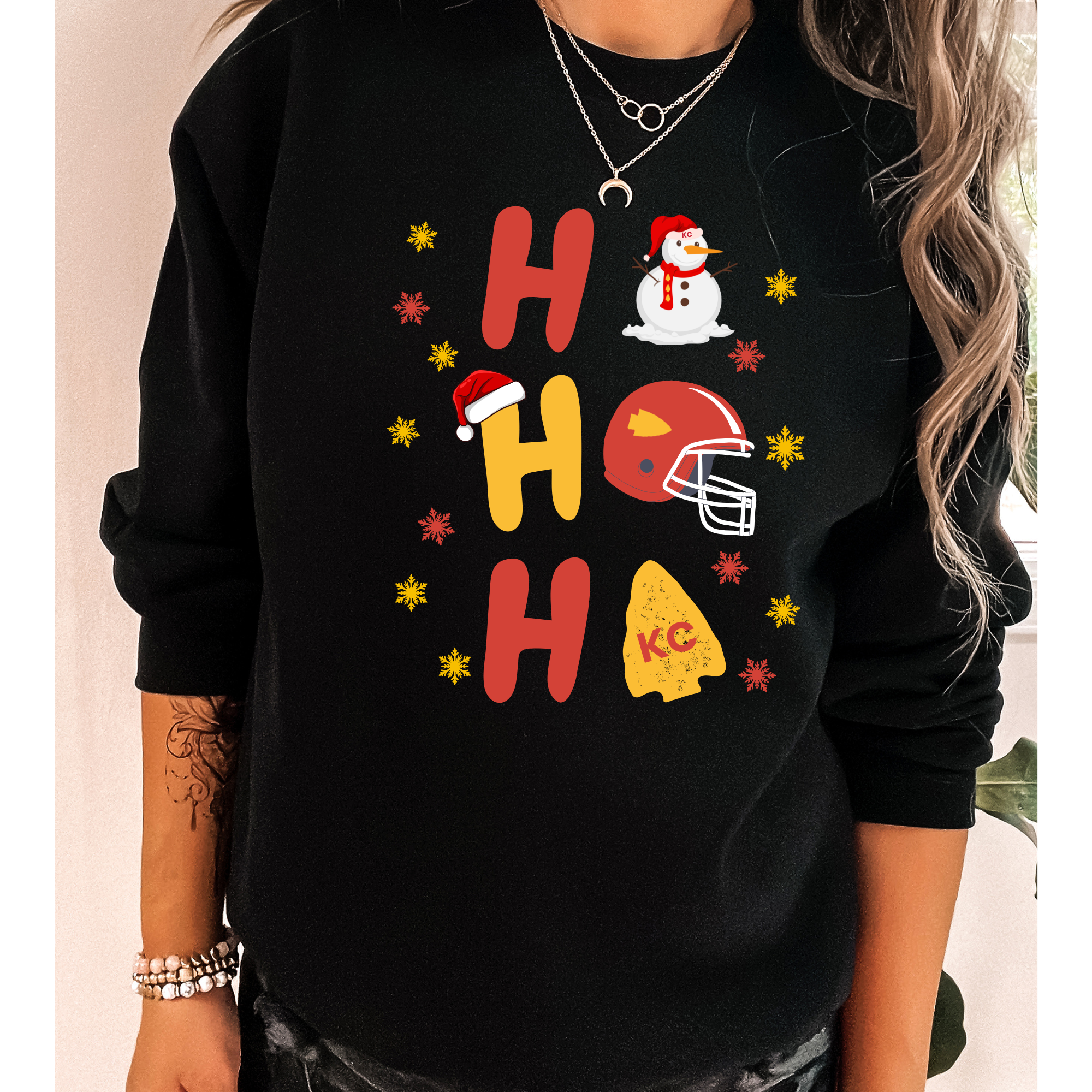 Christmas KC T-shirt/ crewneck Black