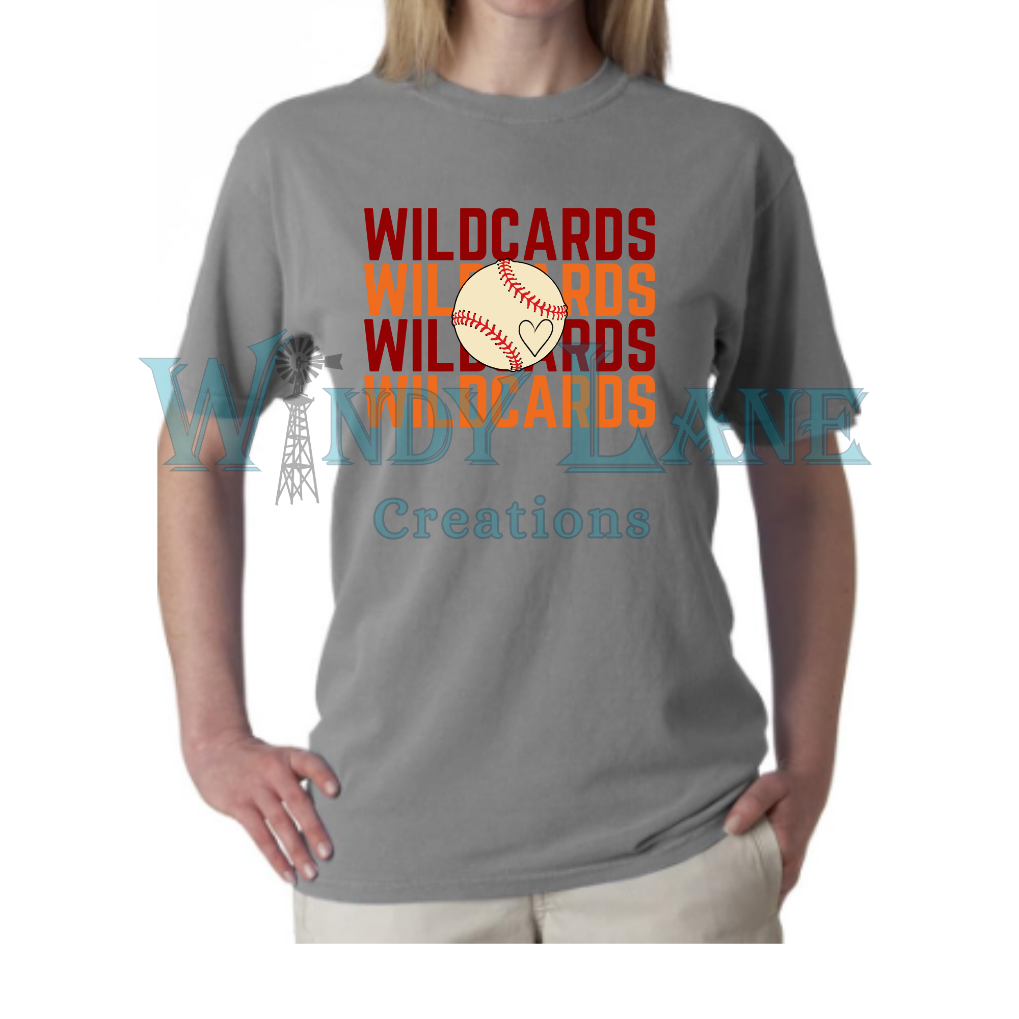 Wildcards baseball Stacked Comfort color