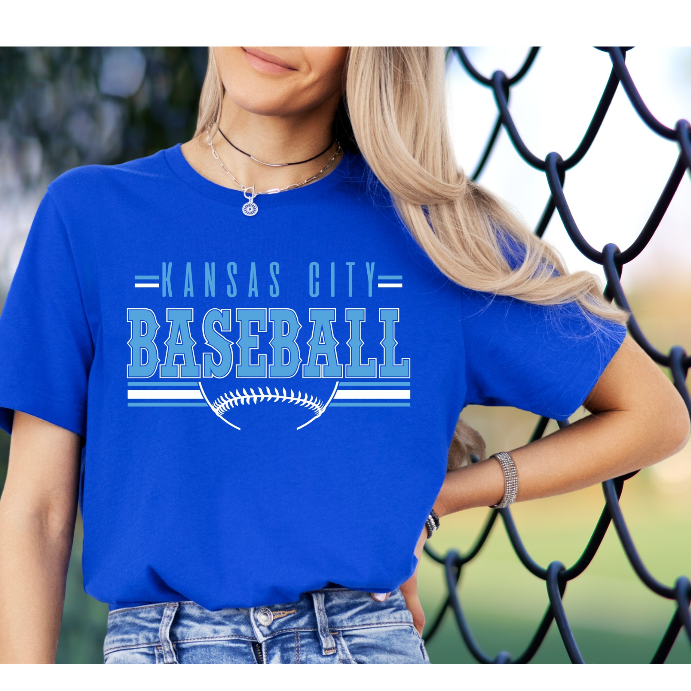 Kansas City Baseball Royal Blue shirt