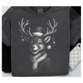 Vintage Reindeer Black