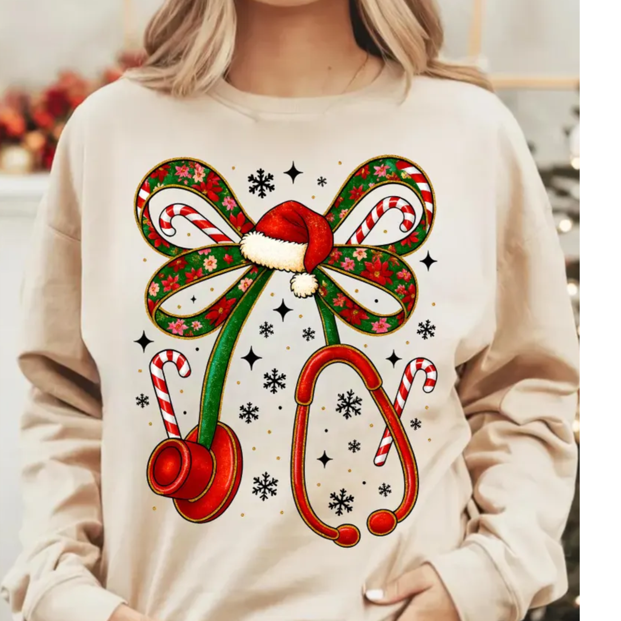 Christmas Stethoscope Gildan