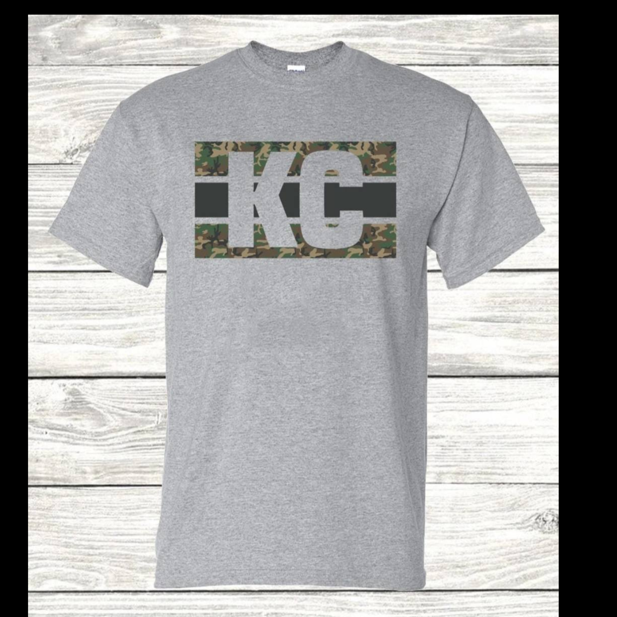kansas City Camo Print t-shirt/ crewneck