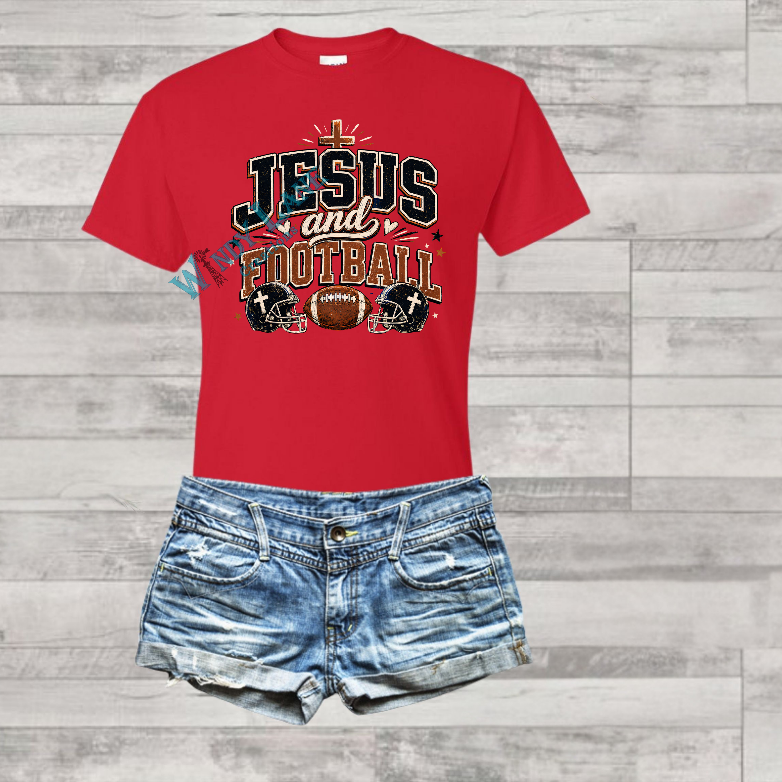 Jesus and Football Gildan Youth T-shirt