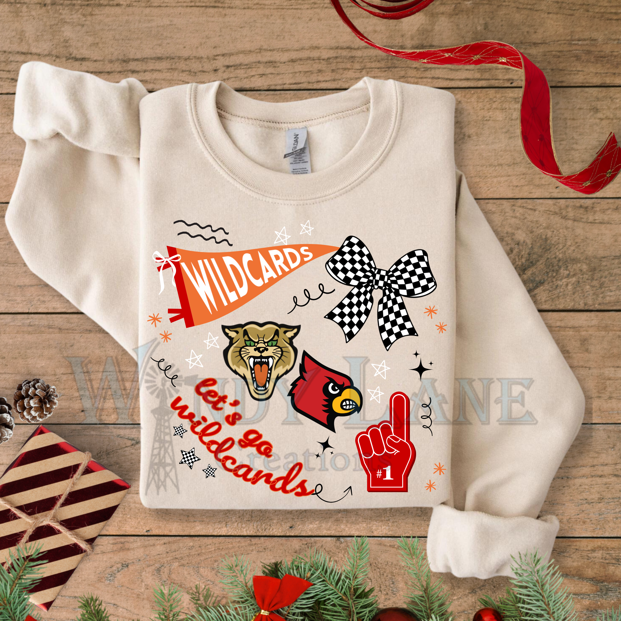 Wildcards foam finger bow Adult sizes