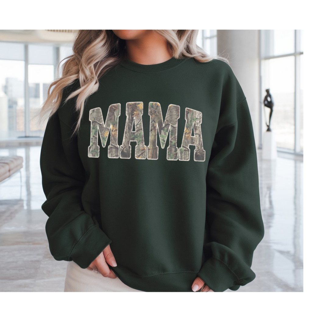 MAMA CAMO Gildan Unisex fit Crewneck
