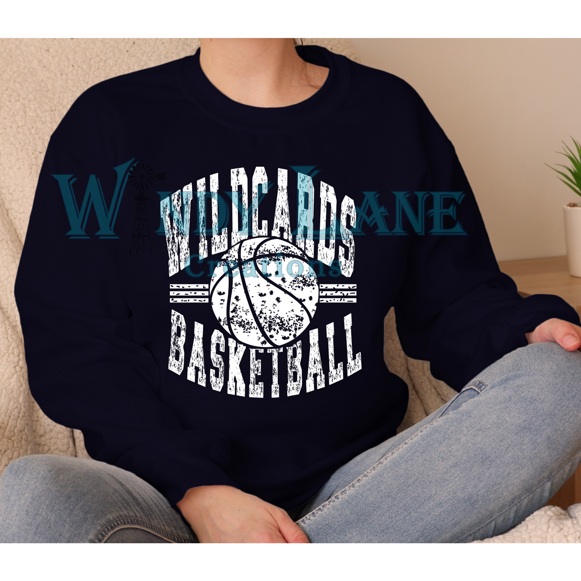 Wildcards basketball Gildan crewneck
