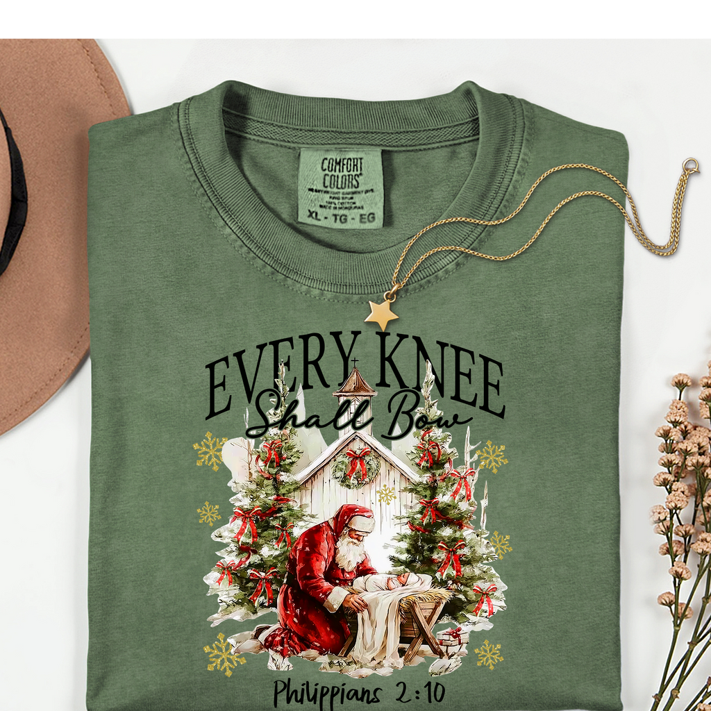 Every Knee Shall Bow Comfort Color T-shirt