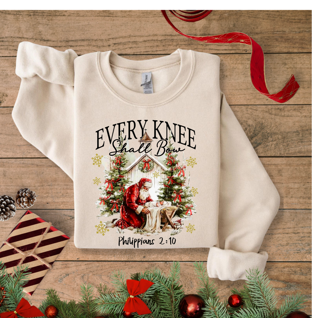 Every Knee Shall Bow Gildan Crewneck