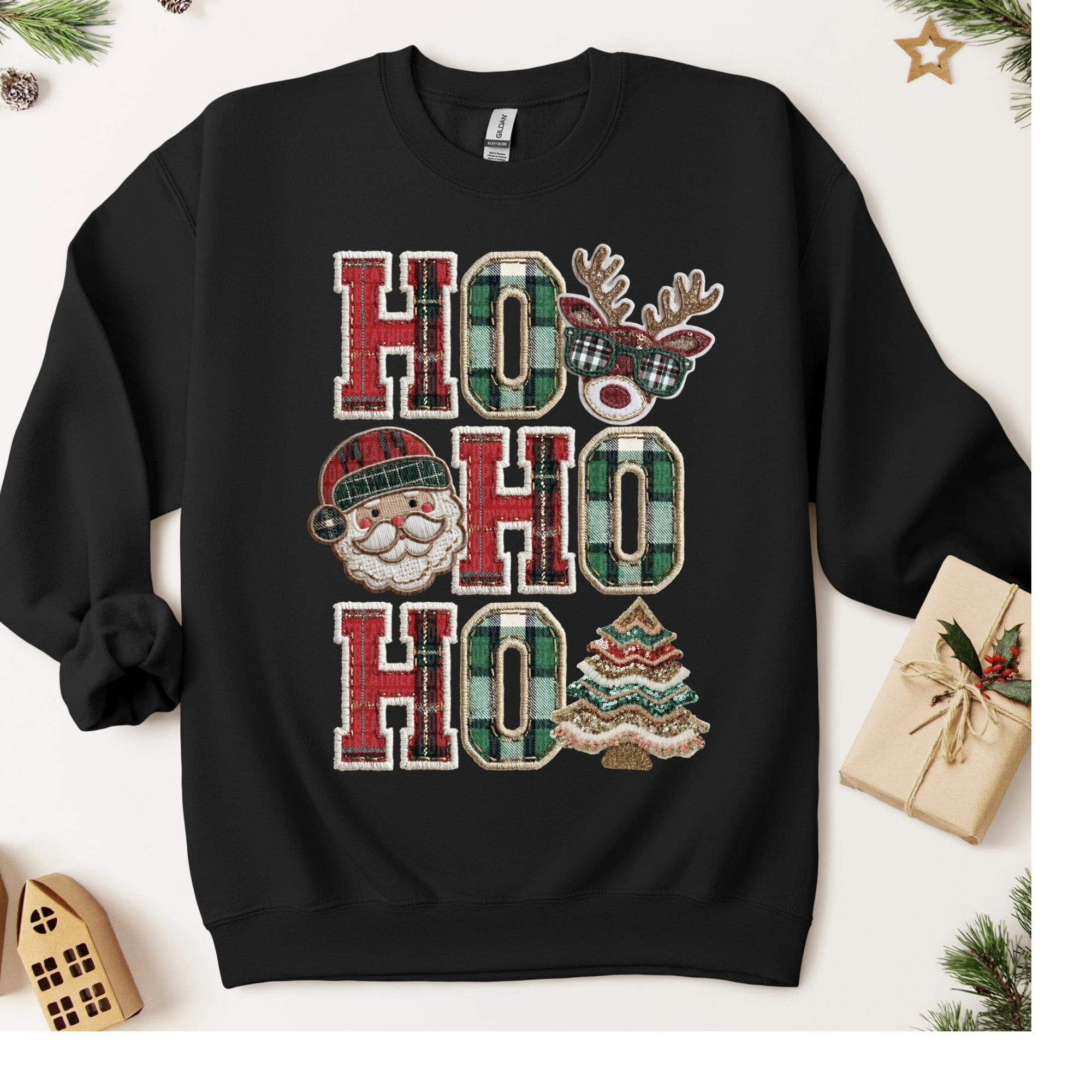 Ho HO HO Crewneck Gildan