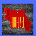 FOOTBALL Kansas City on red shirt t-shirt/ crewneck