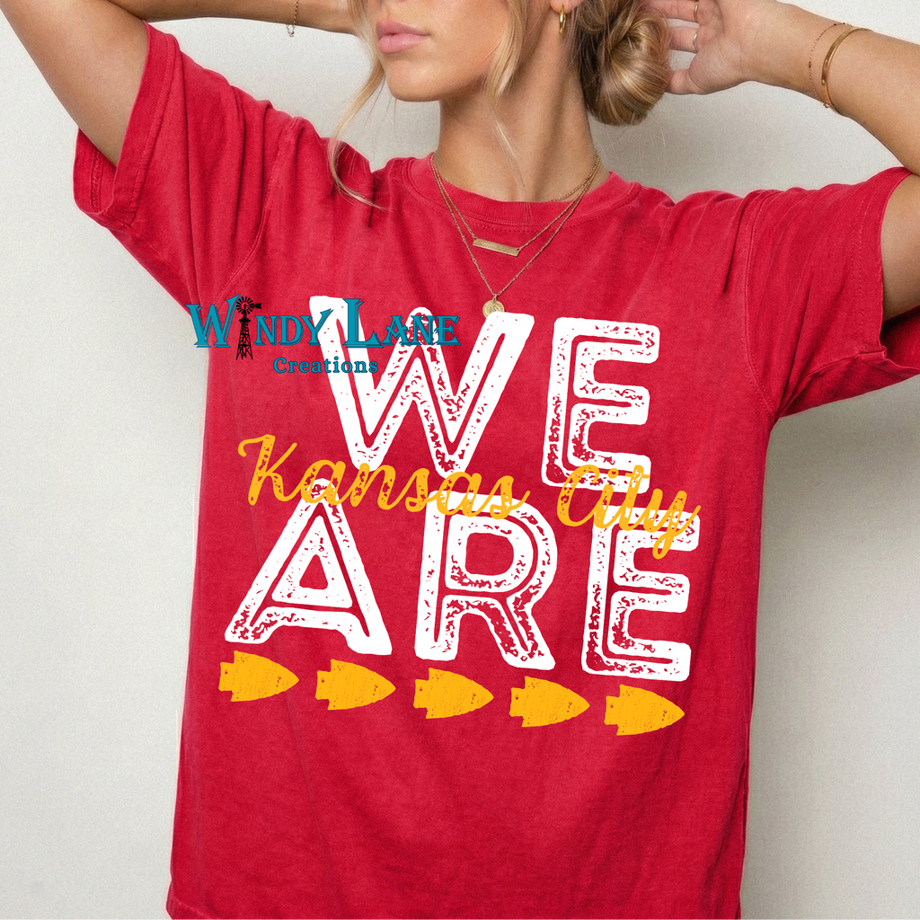 Comfort color or Gildan t-shirt we are Kansas City