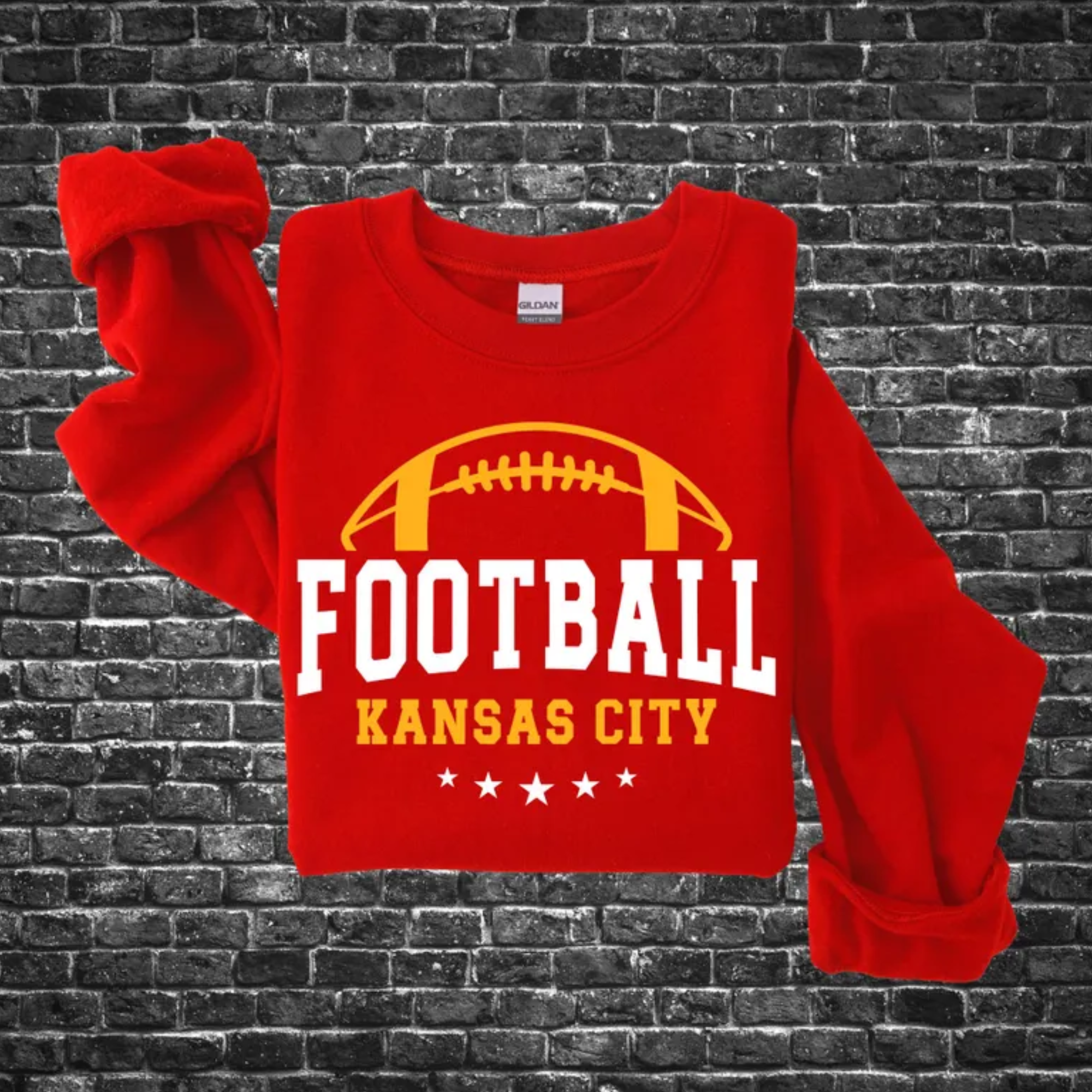 Football Kansas City Red Crewneck