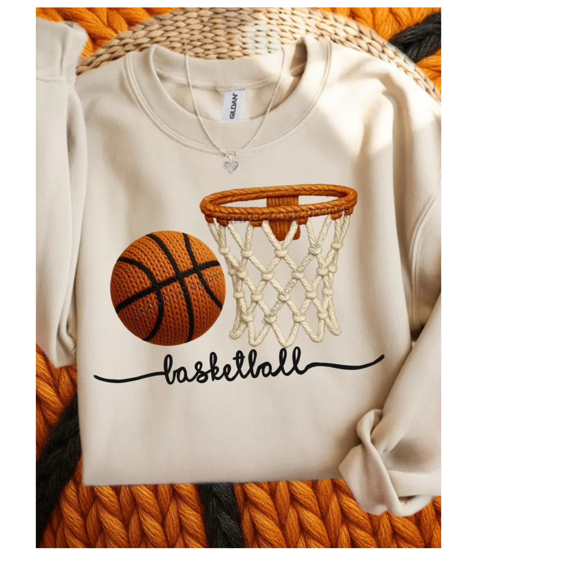 Basketball faux crochet