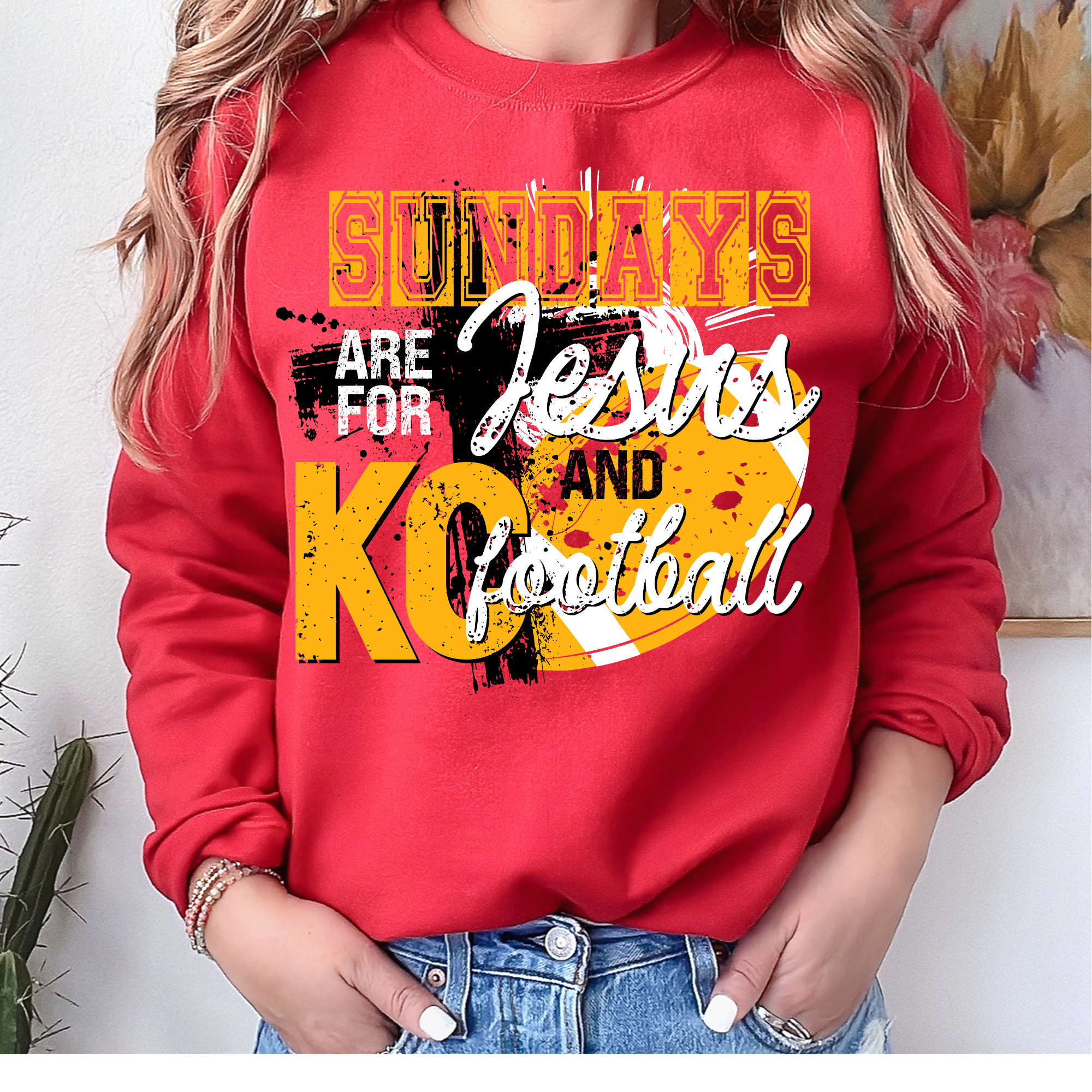 Sundays are for Jesus and Football T-shirt/ Crewneck