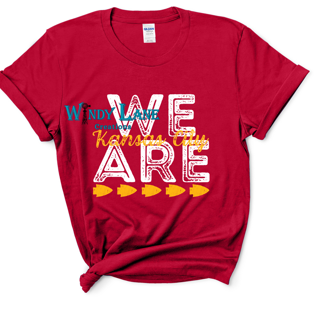 Comfort color or Gildan t-shirt we are Kansas City