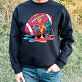 Football dripping t-shirt/ crewneck sweatshirt
