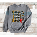 KC checkered Crewneck