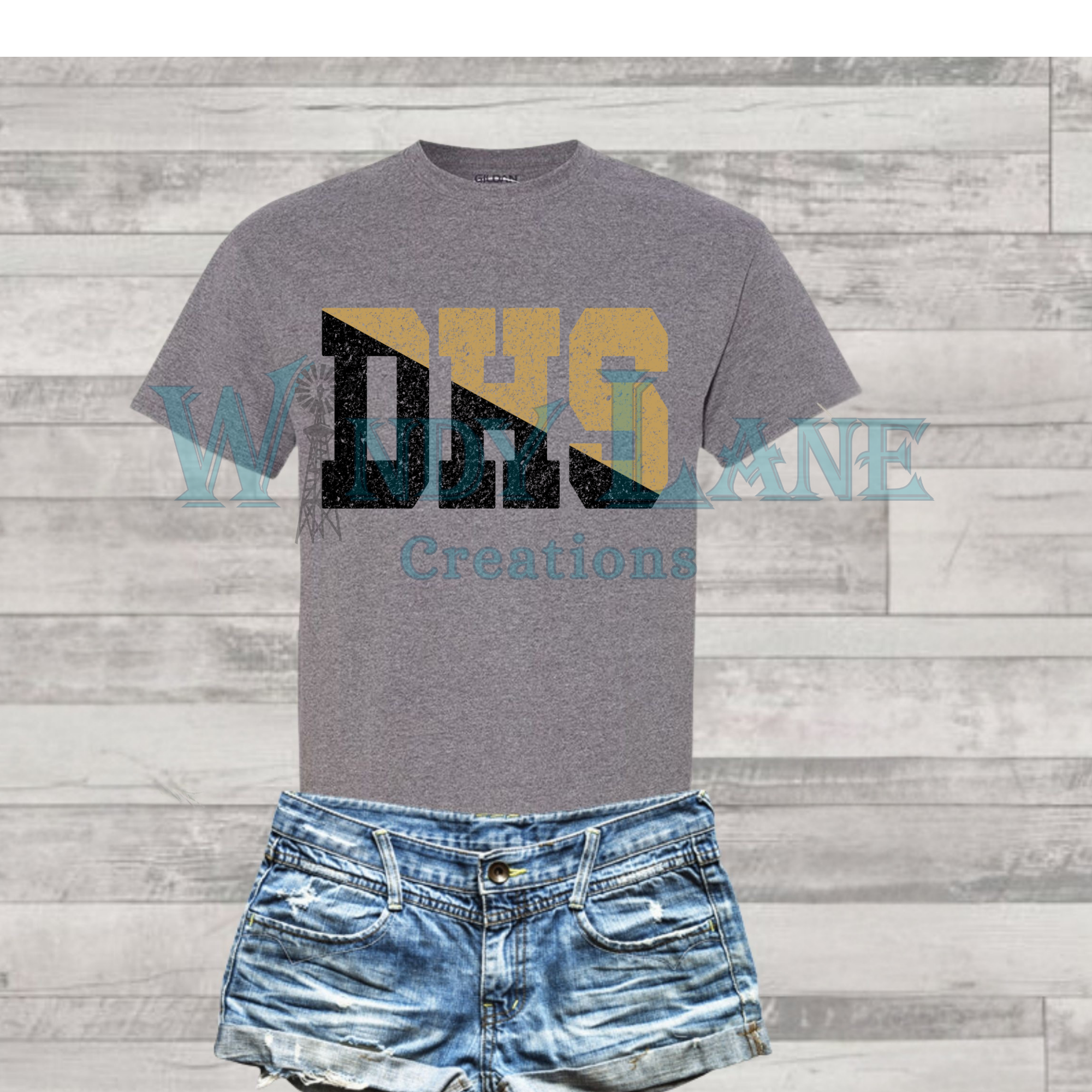 DHS Grunge Black and Gold