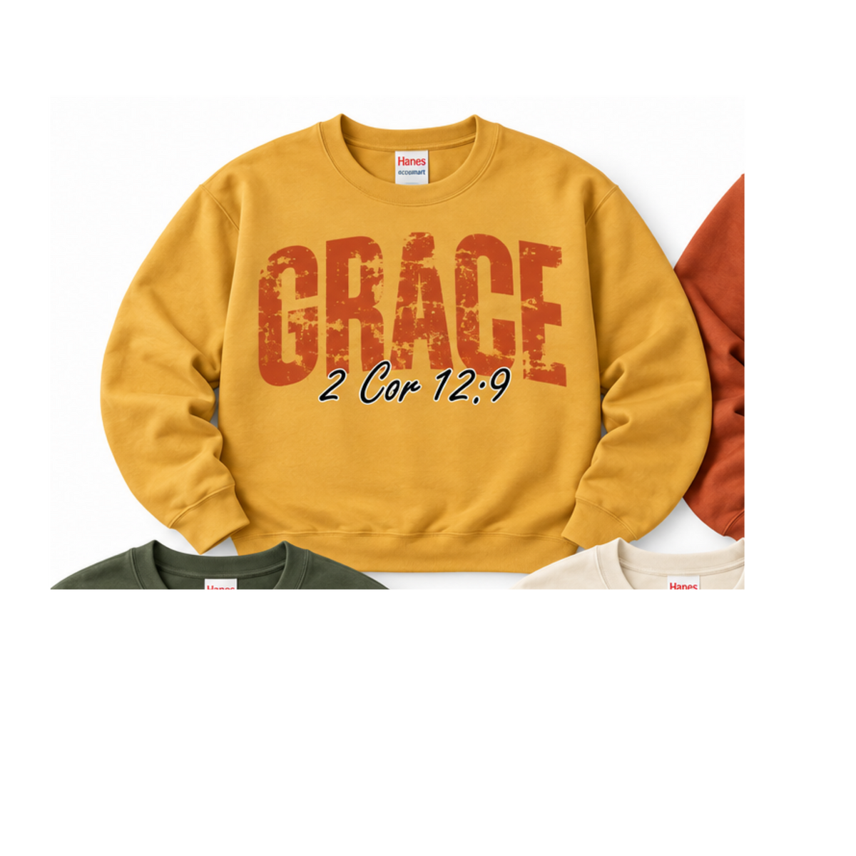 Grace T-shirt or Crewneck Hanes Gold