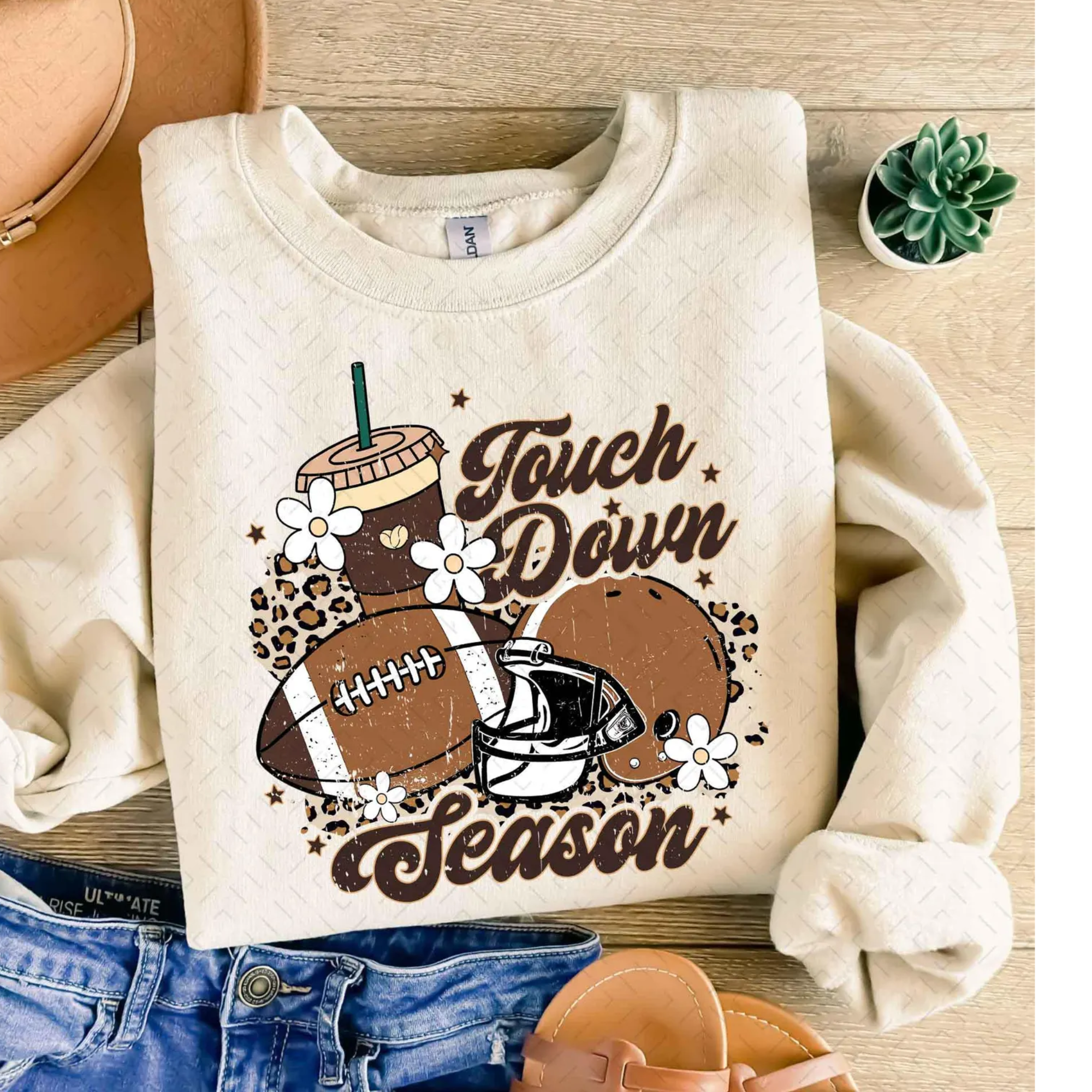 Touch Down Season beige/ sand Sweatshirt