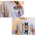 Senior Basketball MOM 2026 Gildan Sport Gray Crewneck
