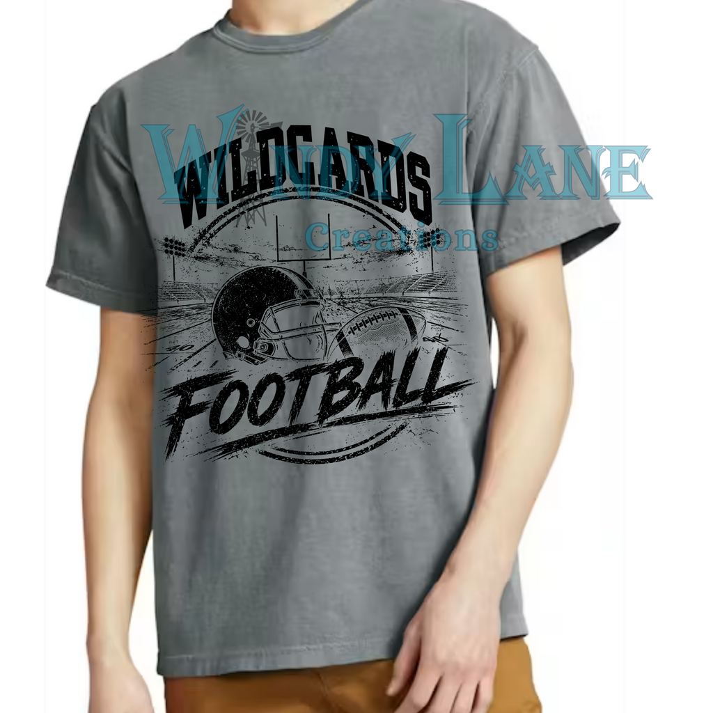 WILDCARDS Football Distressed