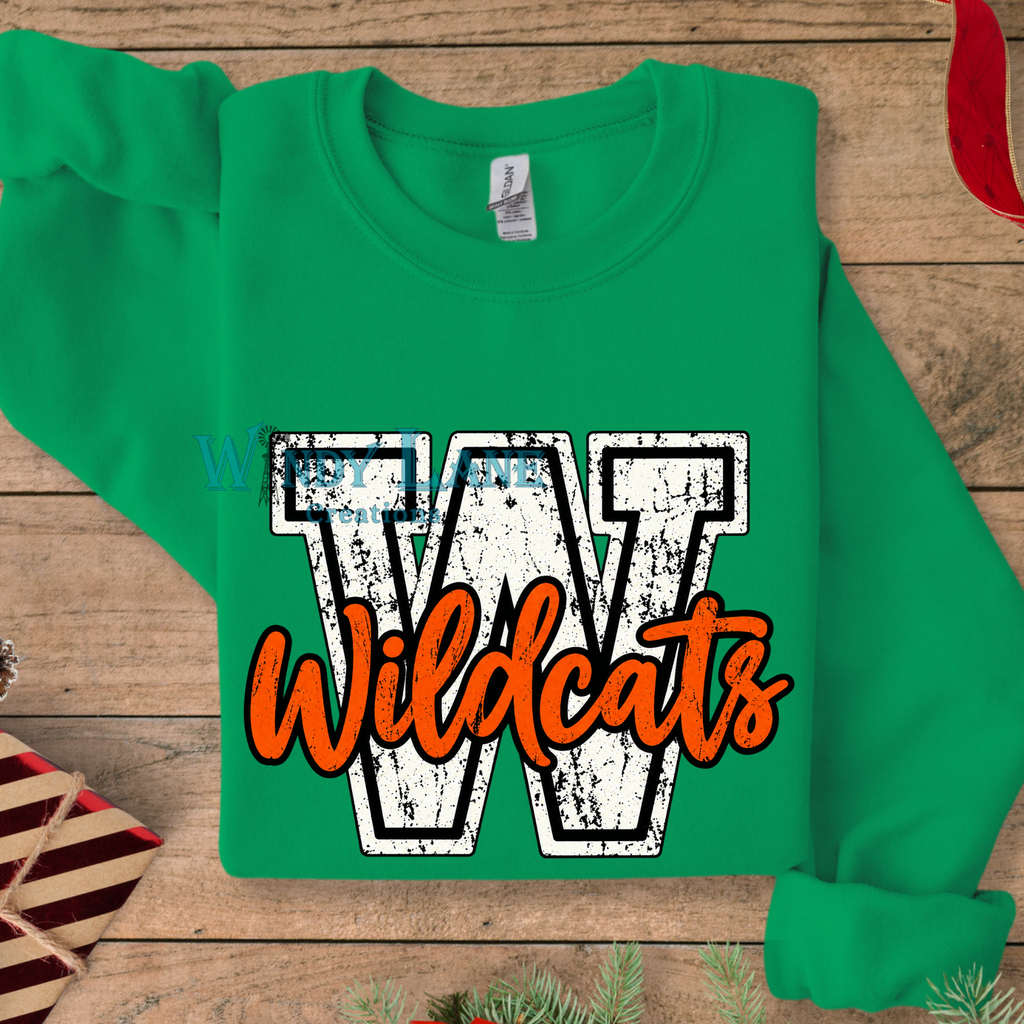 Distressed Wildcats Gildan