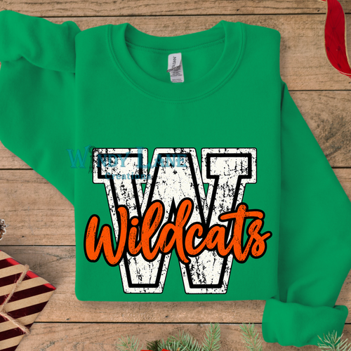 Distressed Wildcats Gildan