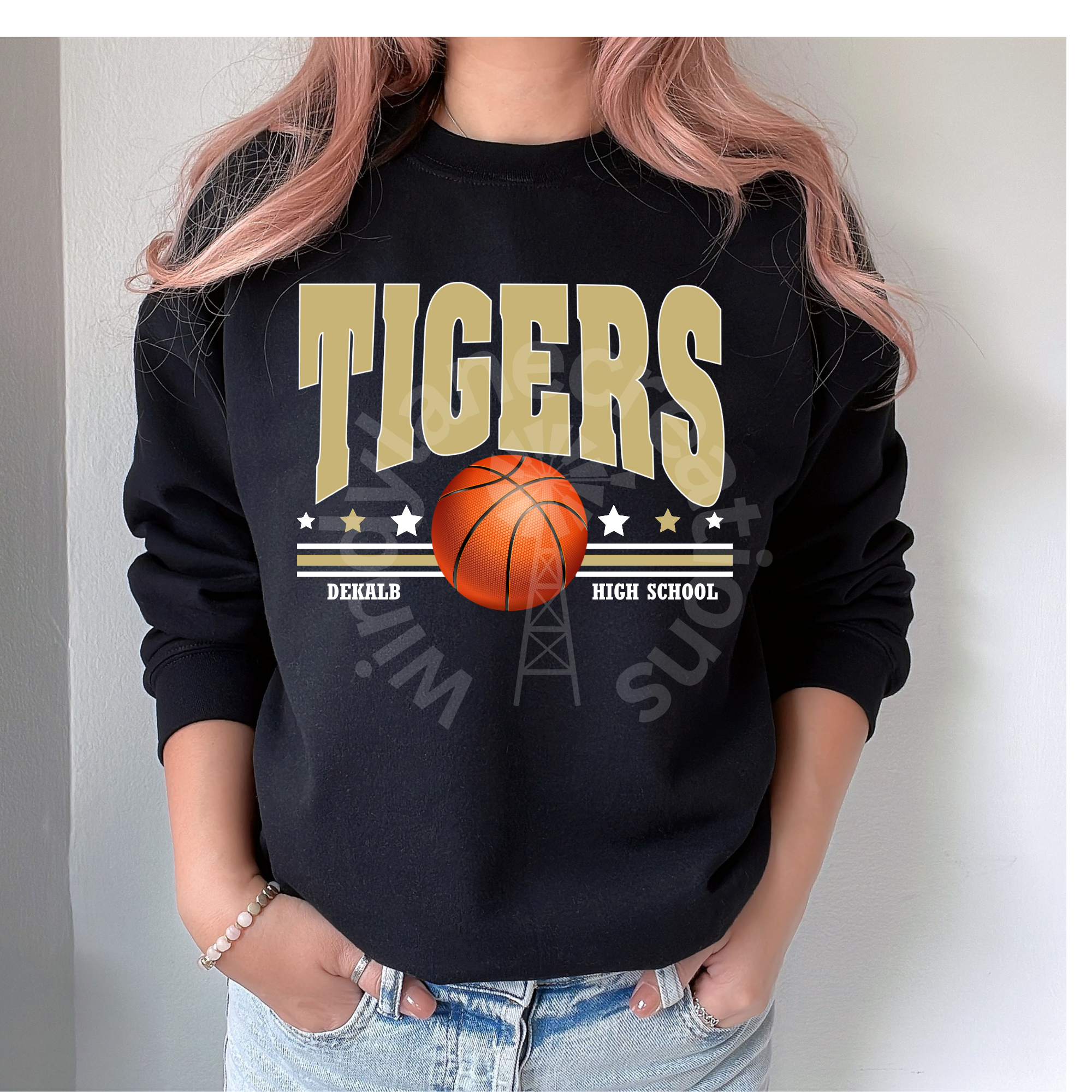 Tigers basketball with stars t-shirt/ crewneck/ hoodie