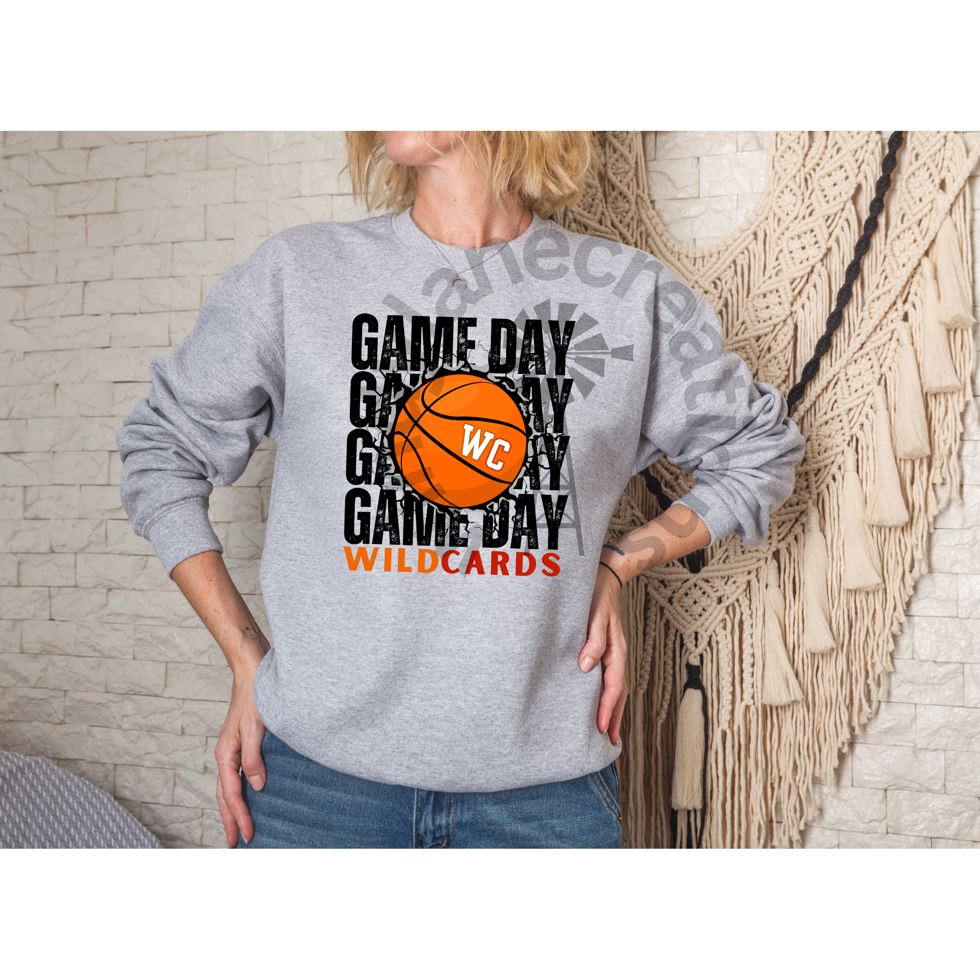Game Day Wildcards Basketball Sport Gray