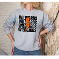 Wildcards Basketball lightening bolt sport gray