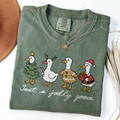 Feeling Goosy Christmas Style Comfort Color T-Shirt