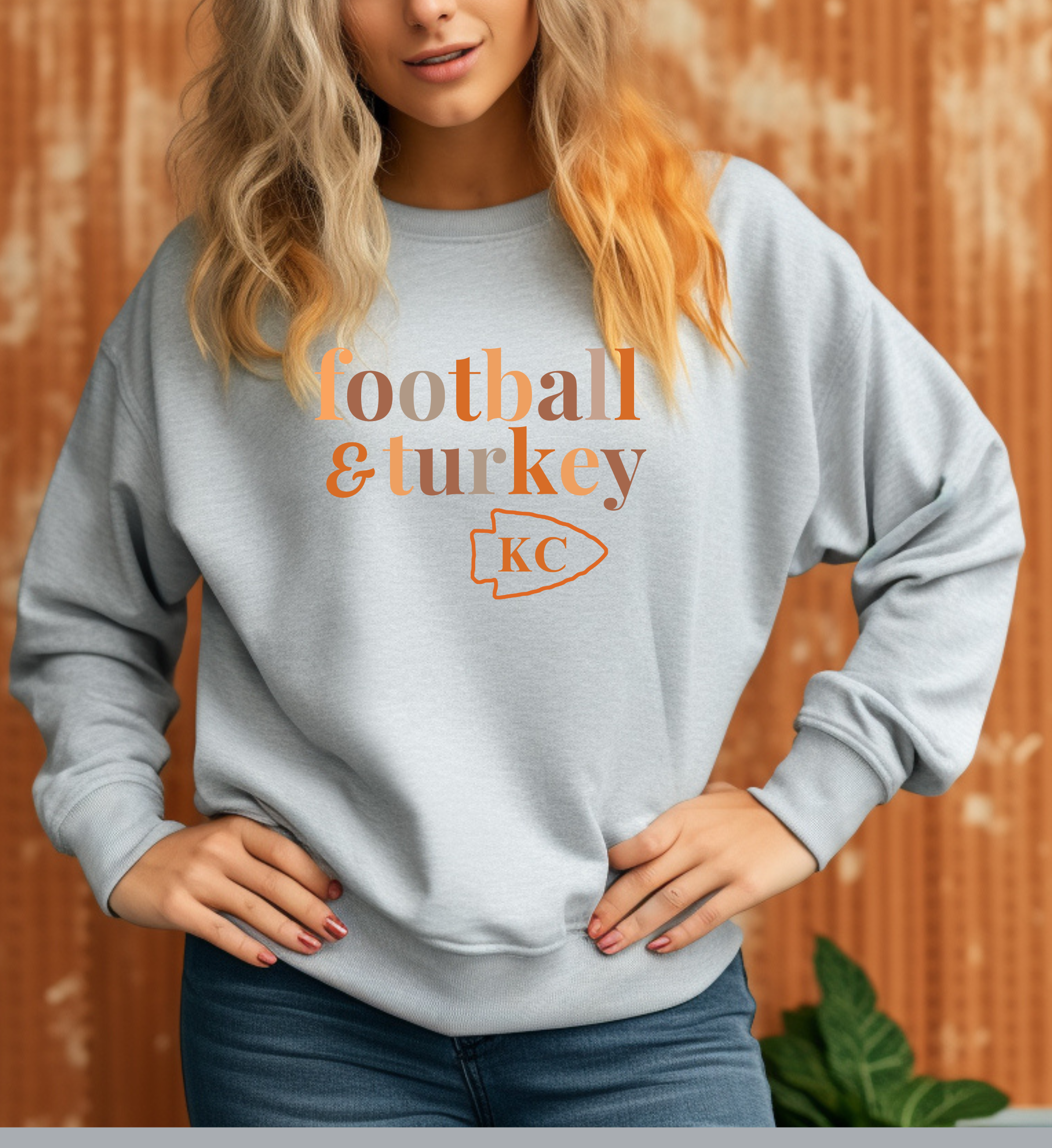 Football and turkey KC Gildan unisex fit