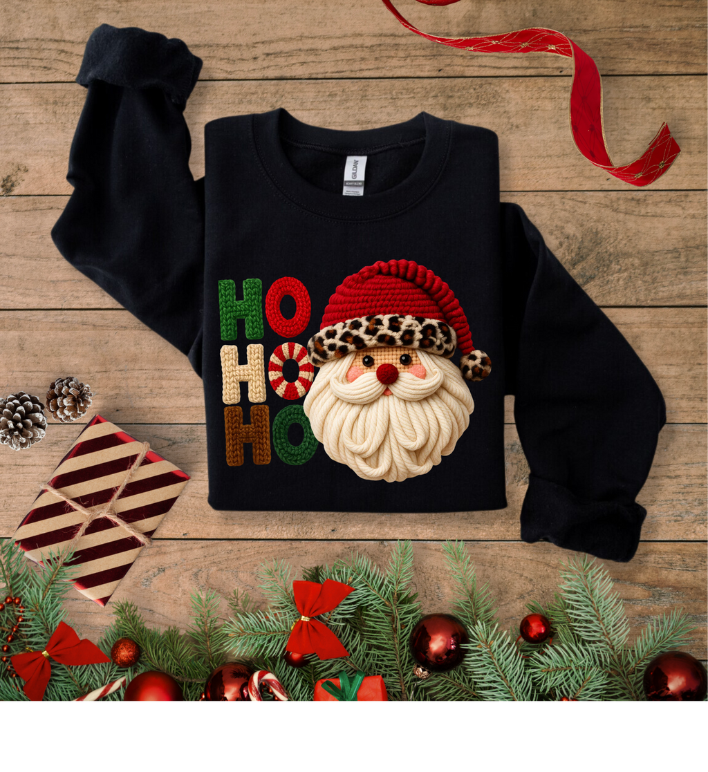 HO HO HO Gildan YOUTH Crewneck