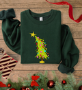 Green tree crewneck