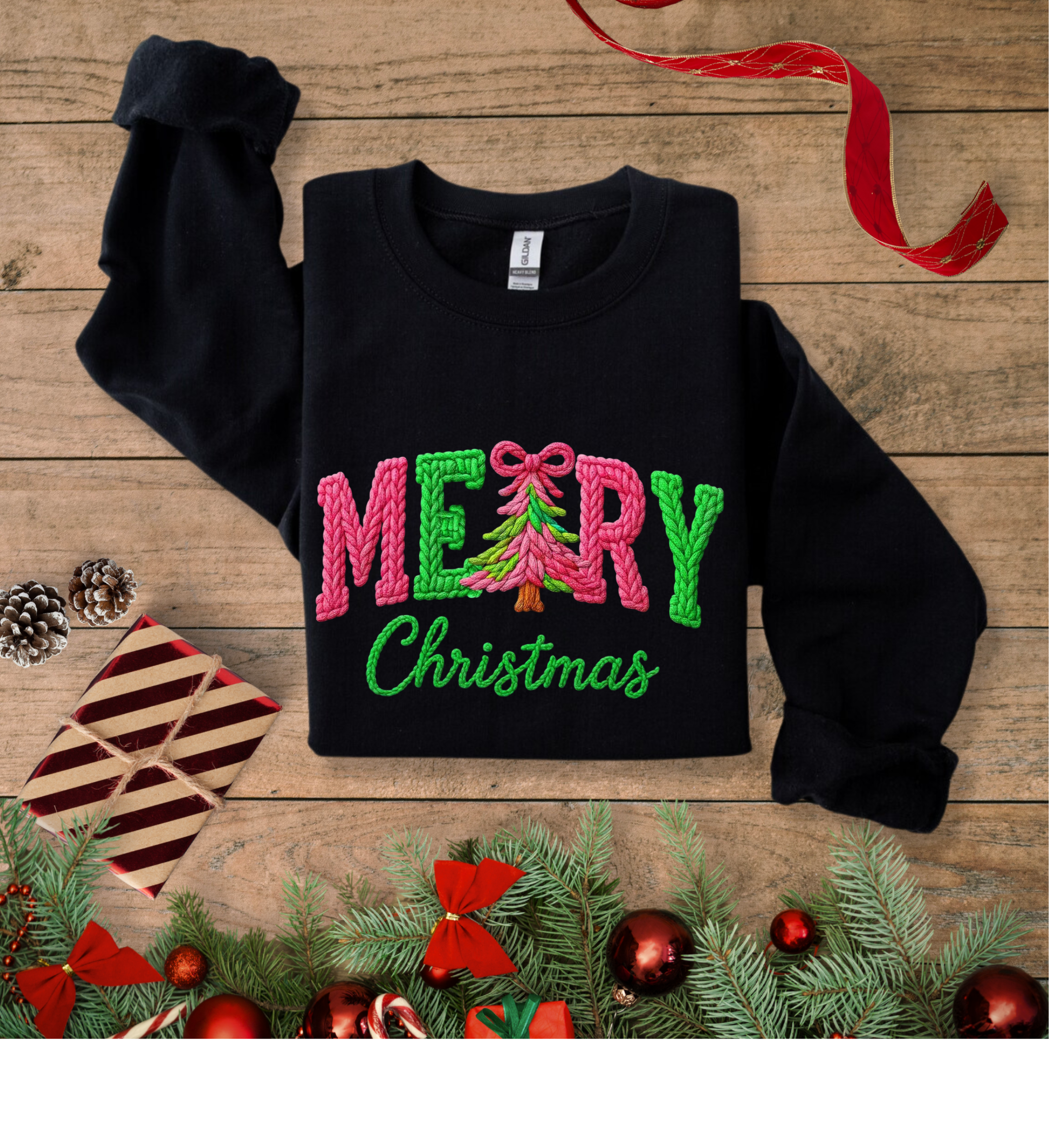 Merry Christmas  Crotchet Youth Crewneck