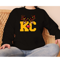 Kc Reindeer Gildan Black Sweatshirt