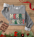 Merry and bright Crewneck Sweatshirt