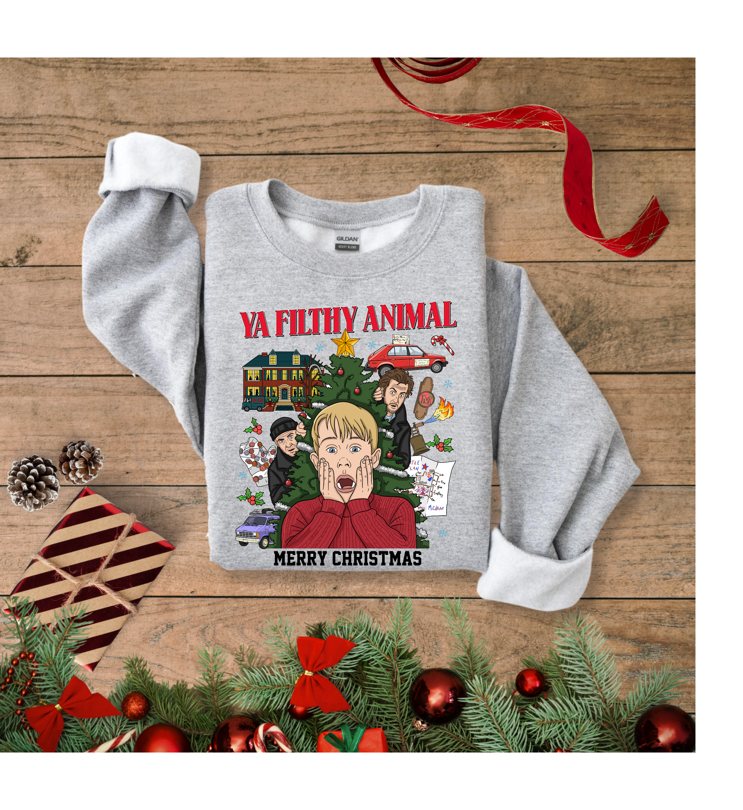 Gildan Home Animal Crewneck youth and Adults