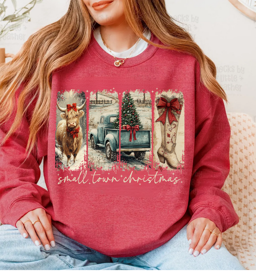Small Town Christmas Crewneck Sweatshirt