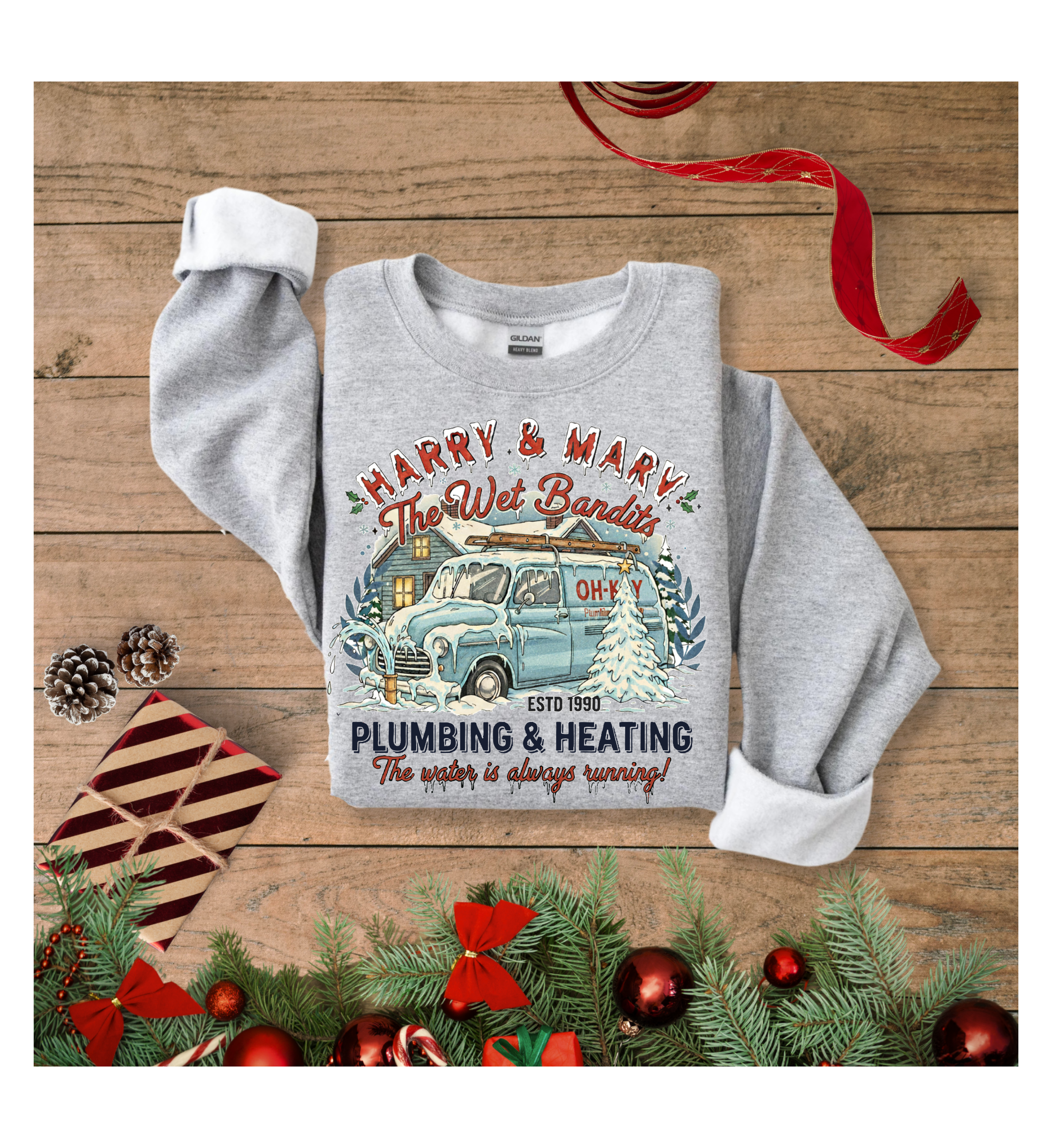 Water is Running Gildan unisex fit Crewneck Adults and Youth