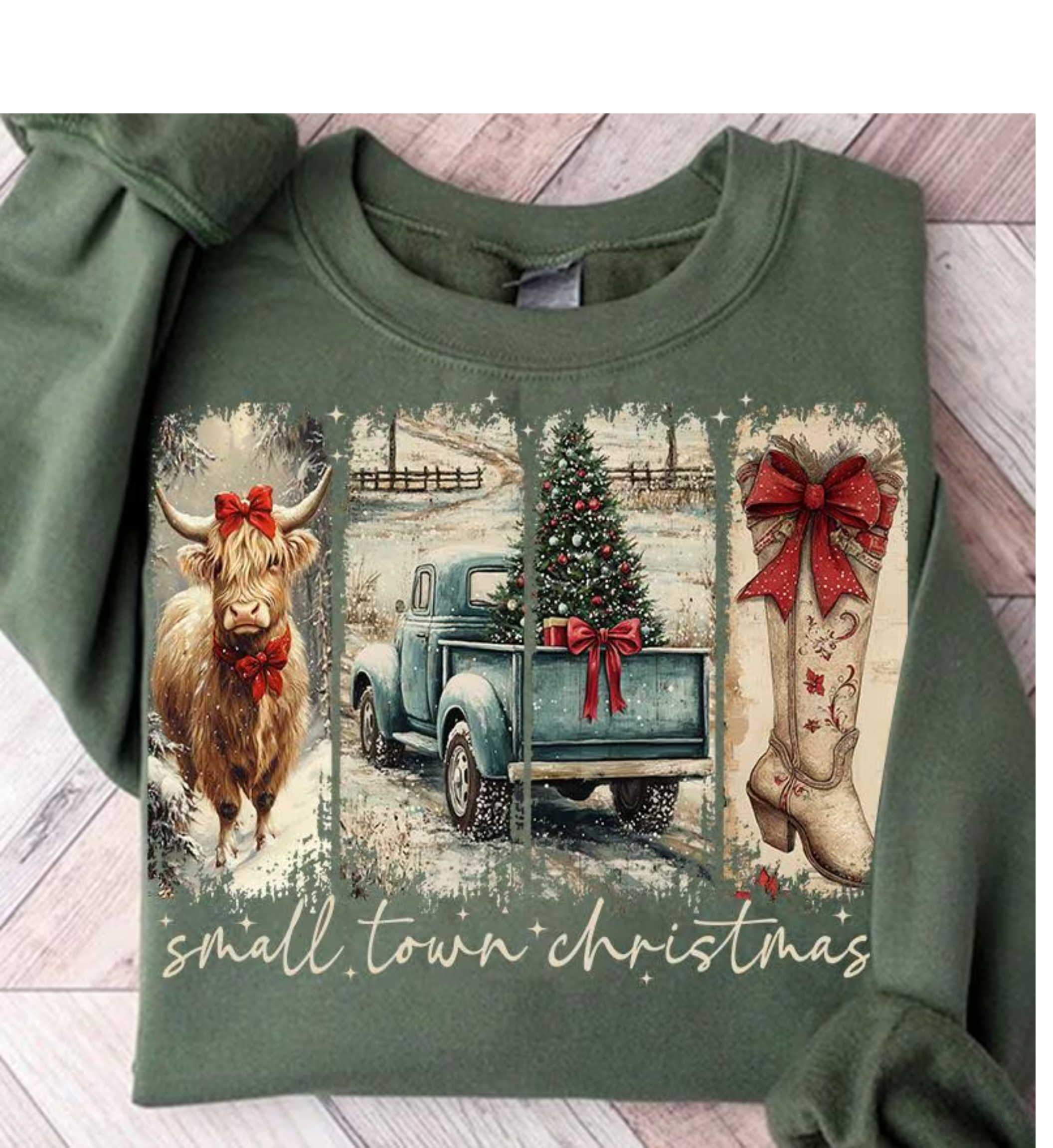 Small Town Christmas Crewneck Sweatshirt