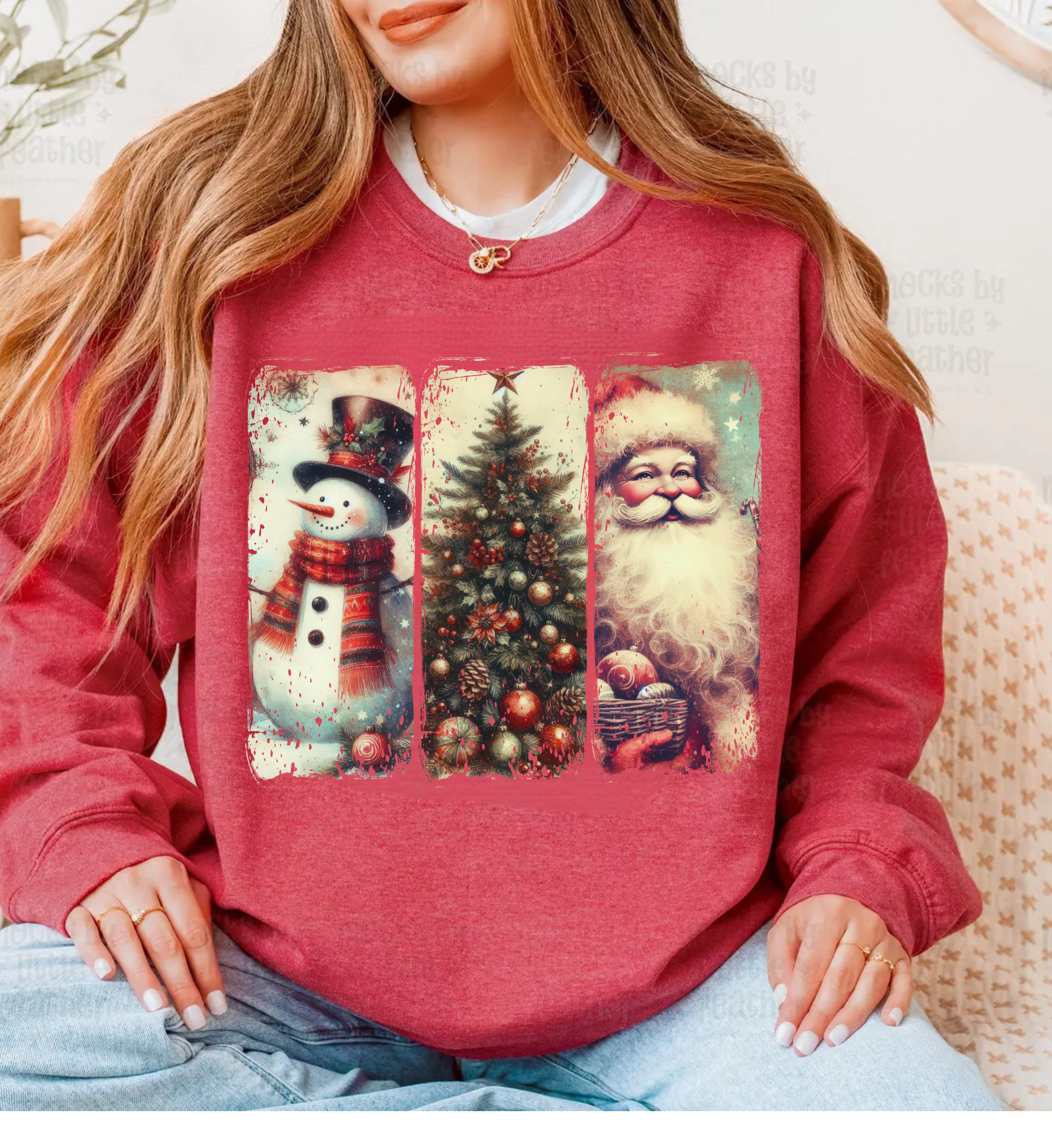 Retro Snowman Christmas Sweatshirt