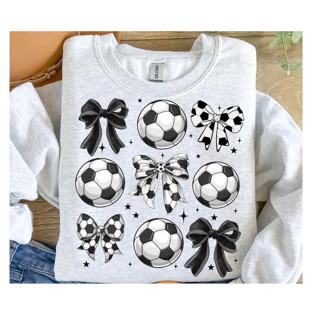 Soccer and Bows Gildan