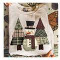 Snowman Patchwork Crewneck Sand Color