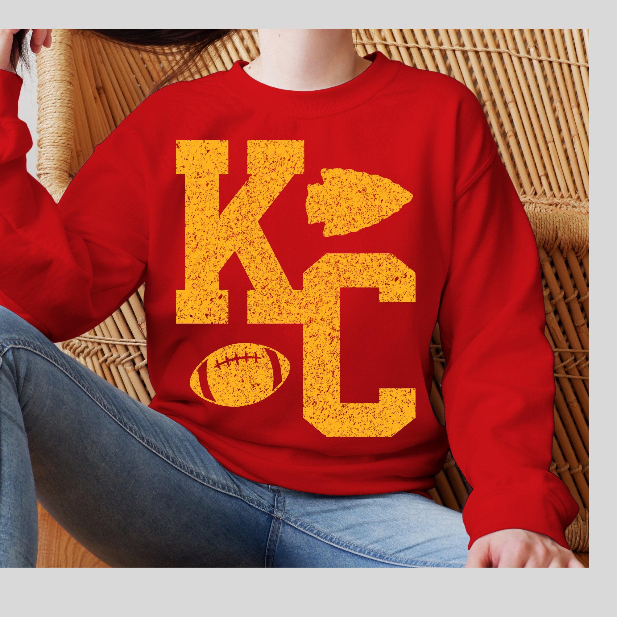 Kansas city large letters yellow