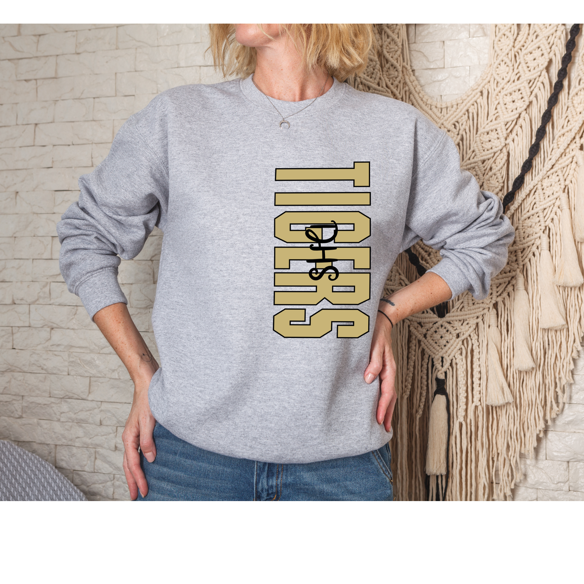 Tigers DHS Side Gray t-shirt/ crewneck