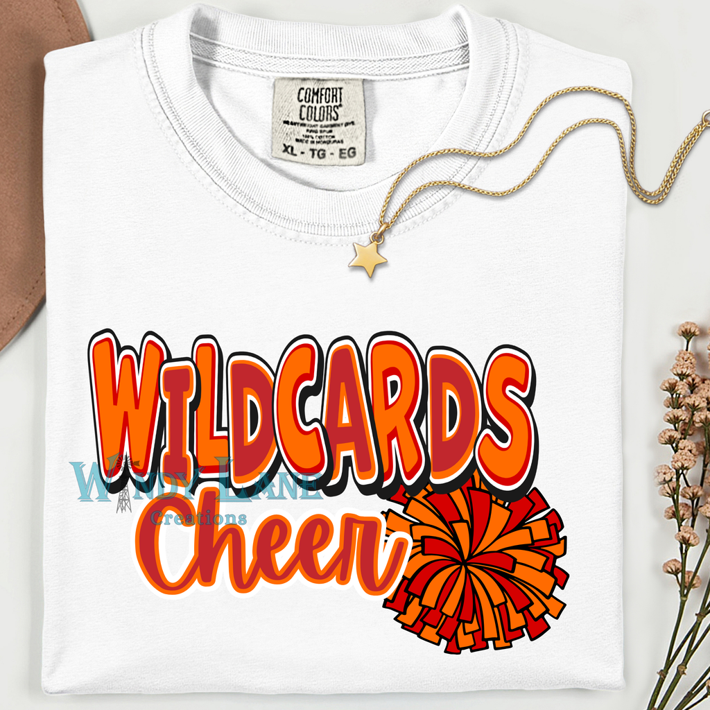 Wildcards Cheer Comfort Color T-shirt