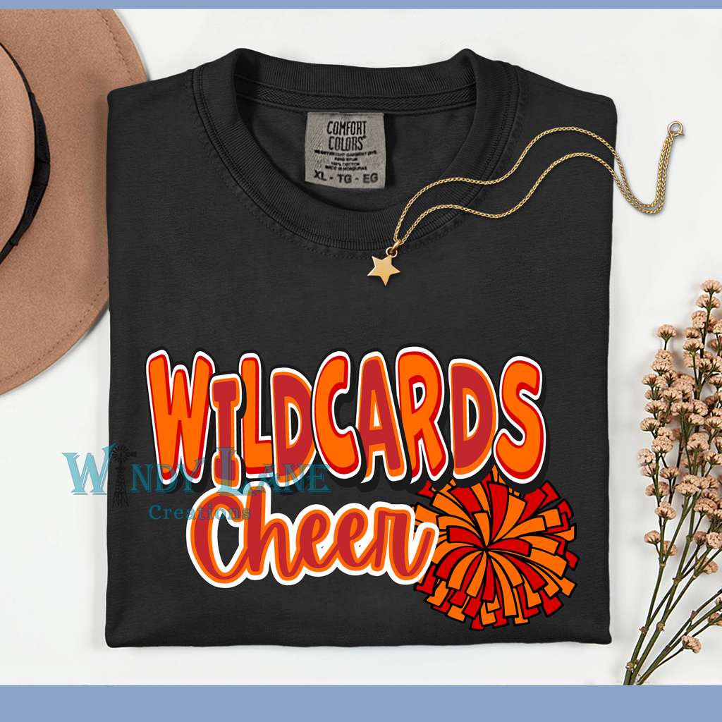 Wildcards Cheer Comfort Color T-shirt