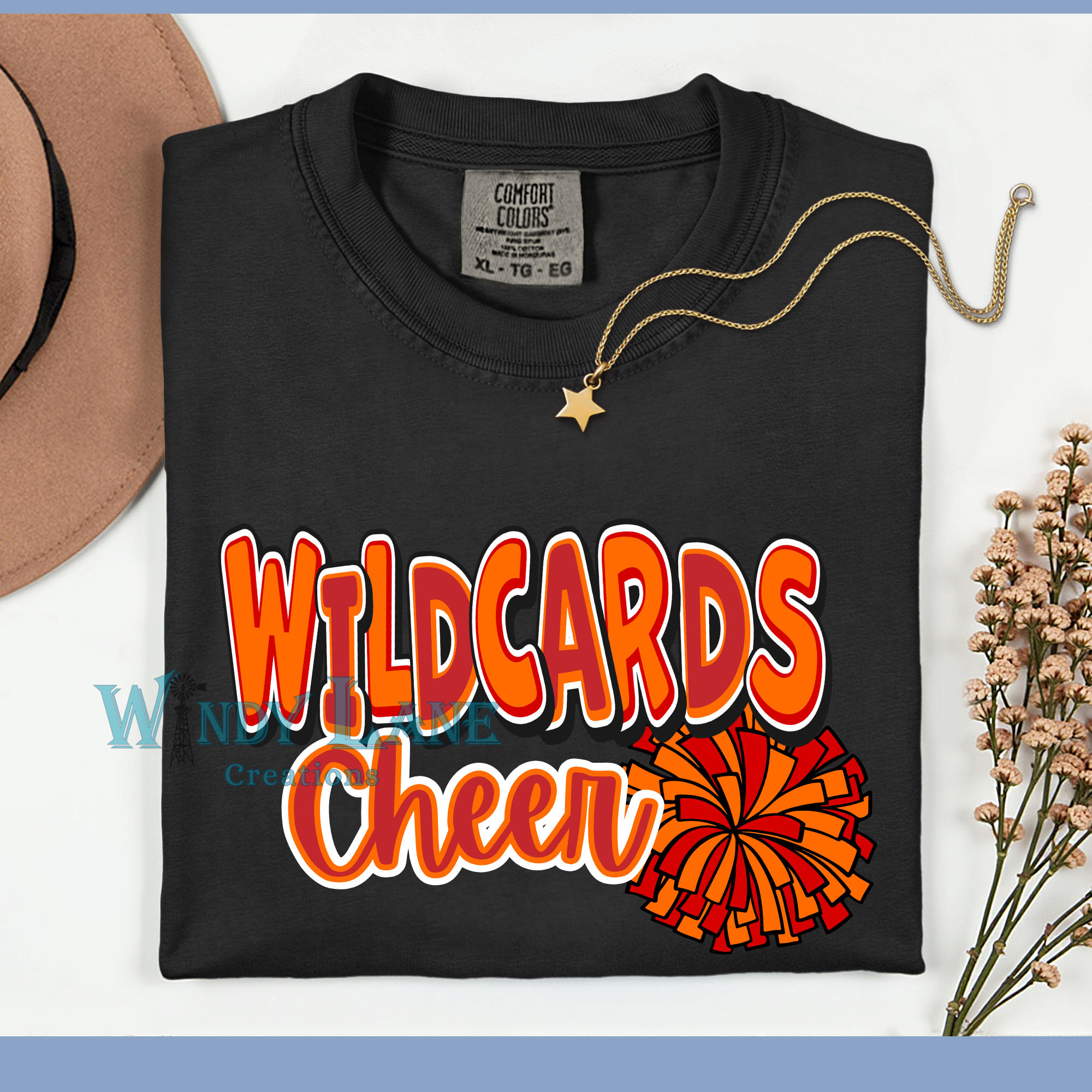 Wildcards Cheer Comfort Color T-shirt